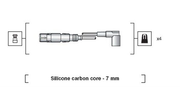 MAGNETI MARELLI Sytytysjohtosarja 941318111163